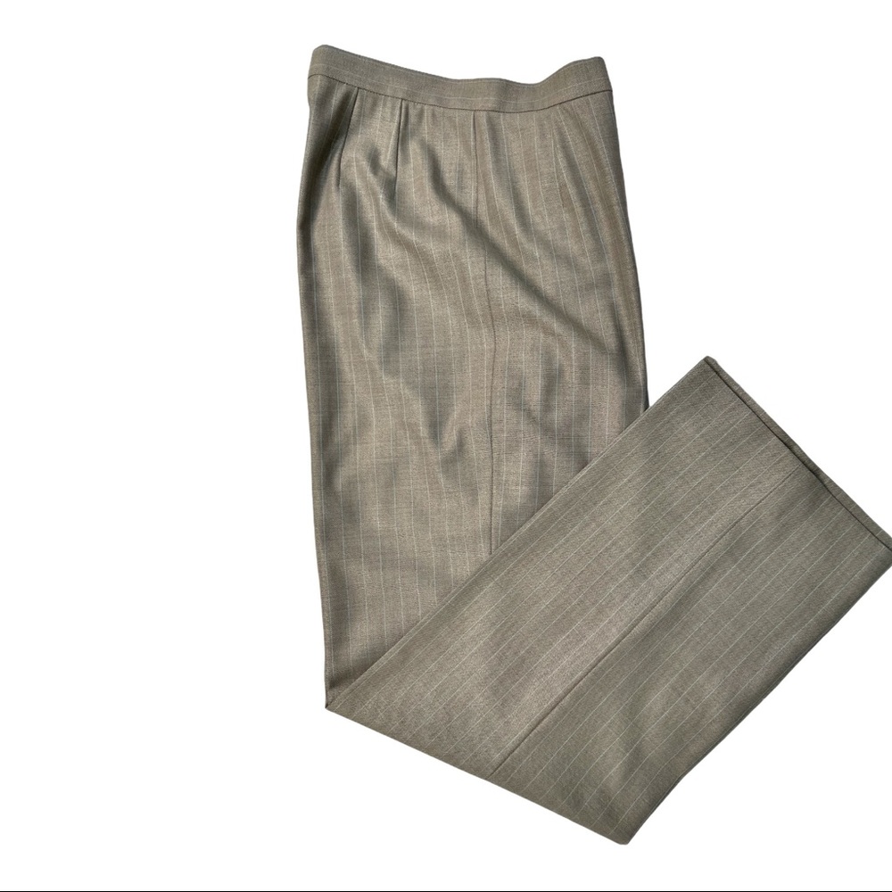 Lafayette 148 Trousers Pants Gray Silk Wool Office Career Wear Business sz 6